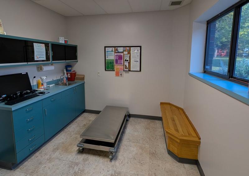 Carousel Slide 15: One of our canine exam rooms
